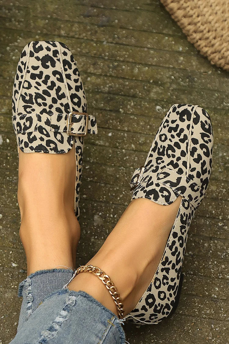 LINDA | CASUAL LOAFERS Z DEKORACYJNĄ KLAMRĄ I PASKIEM