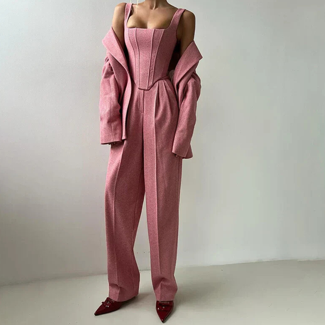 Natalia | Trójczęściowy zestaw z elegancką marynarką