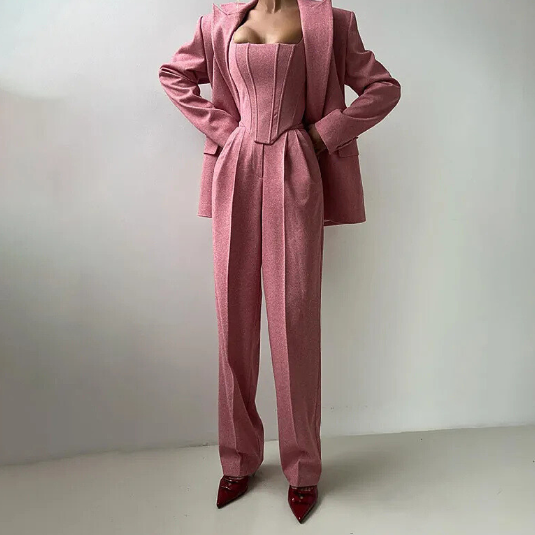 Natalia | Trójczęściowy zestaw z elegancką marynarką