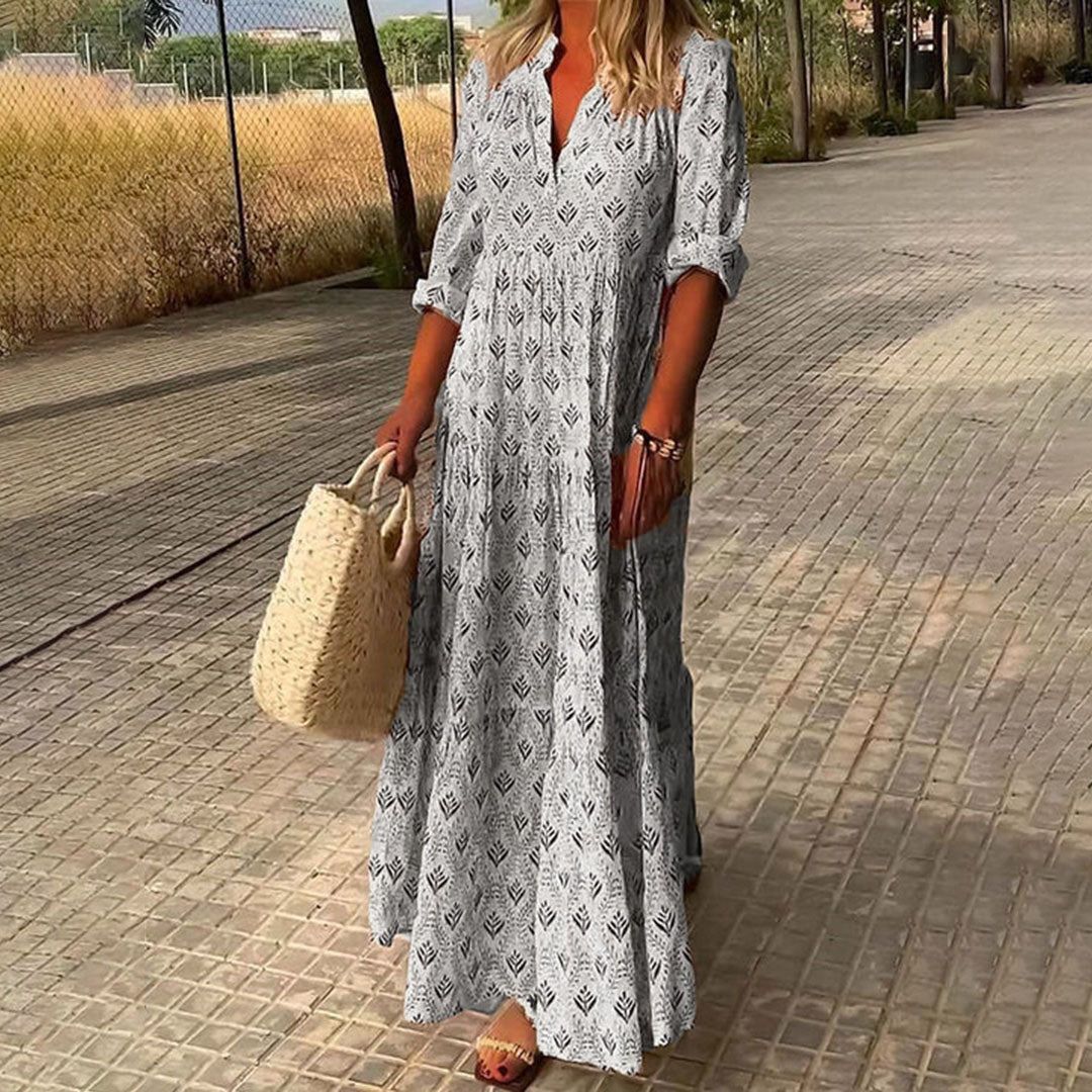 Gema | Boho maxi sukienka z ponadczasowym urokiem