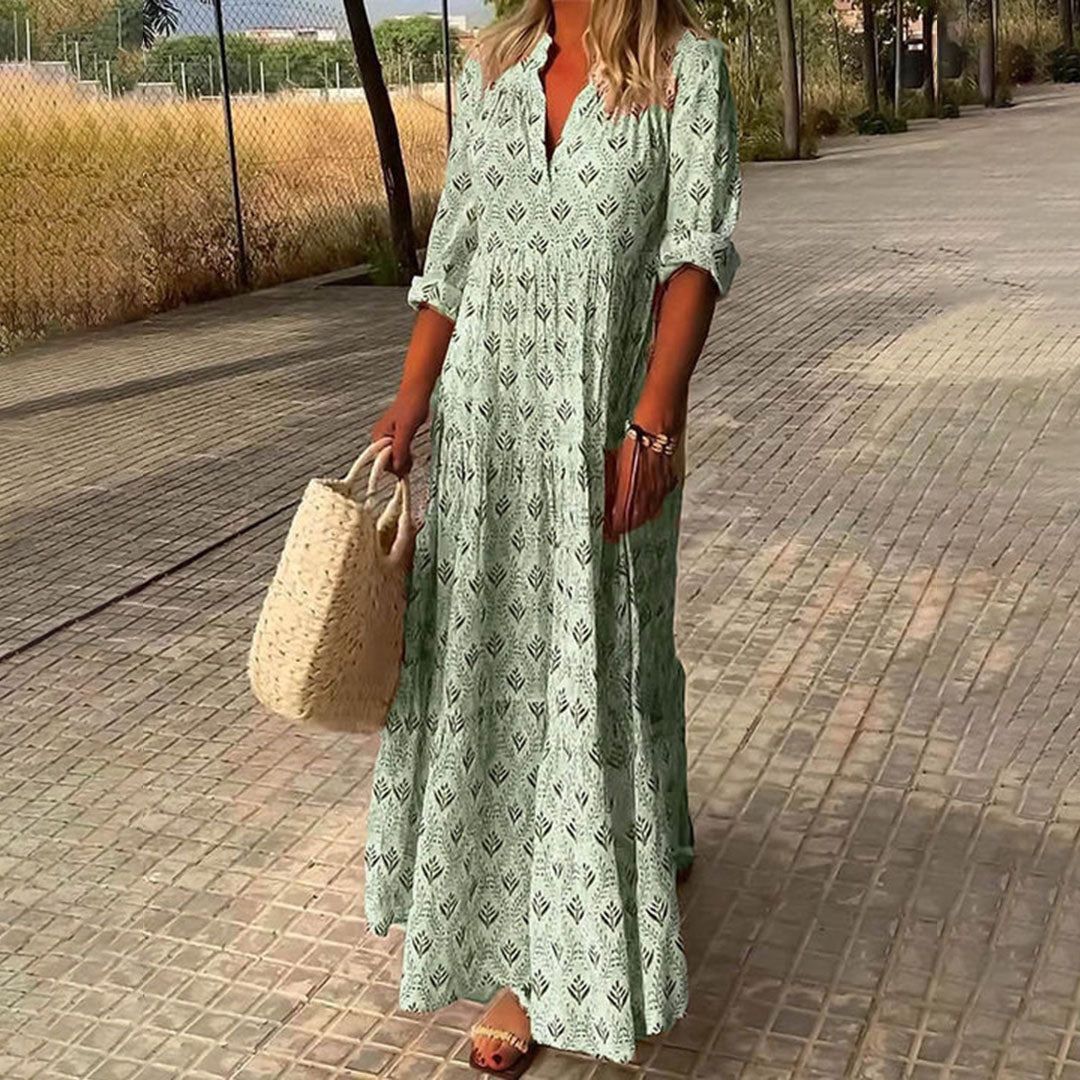 Gema | Boho maxi sukienka z ponadczasowym urokiem