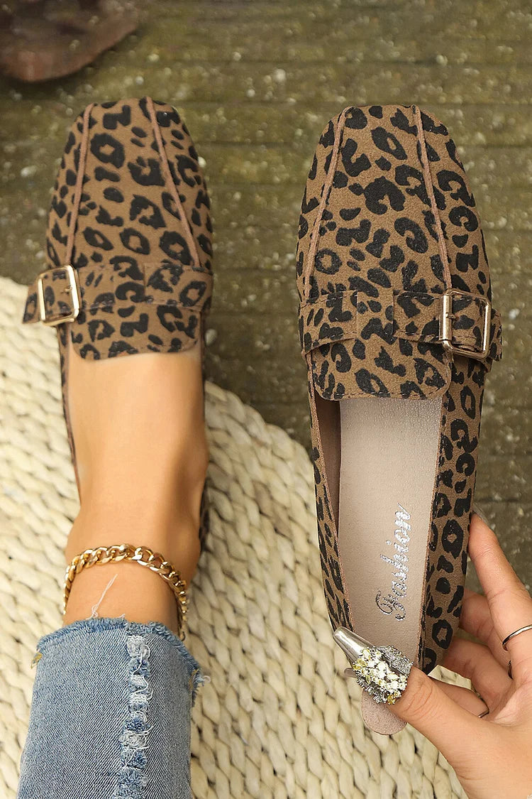 LINDA | CASUAL LOAFERS Z DEKORACYJNĄ KLAMRĄ I PASKIEM