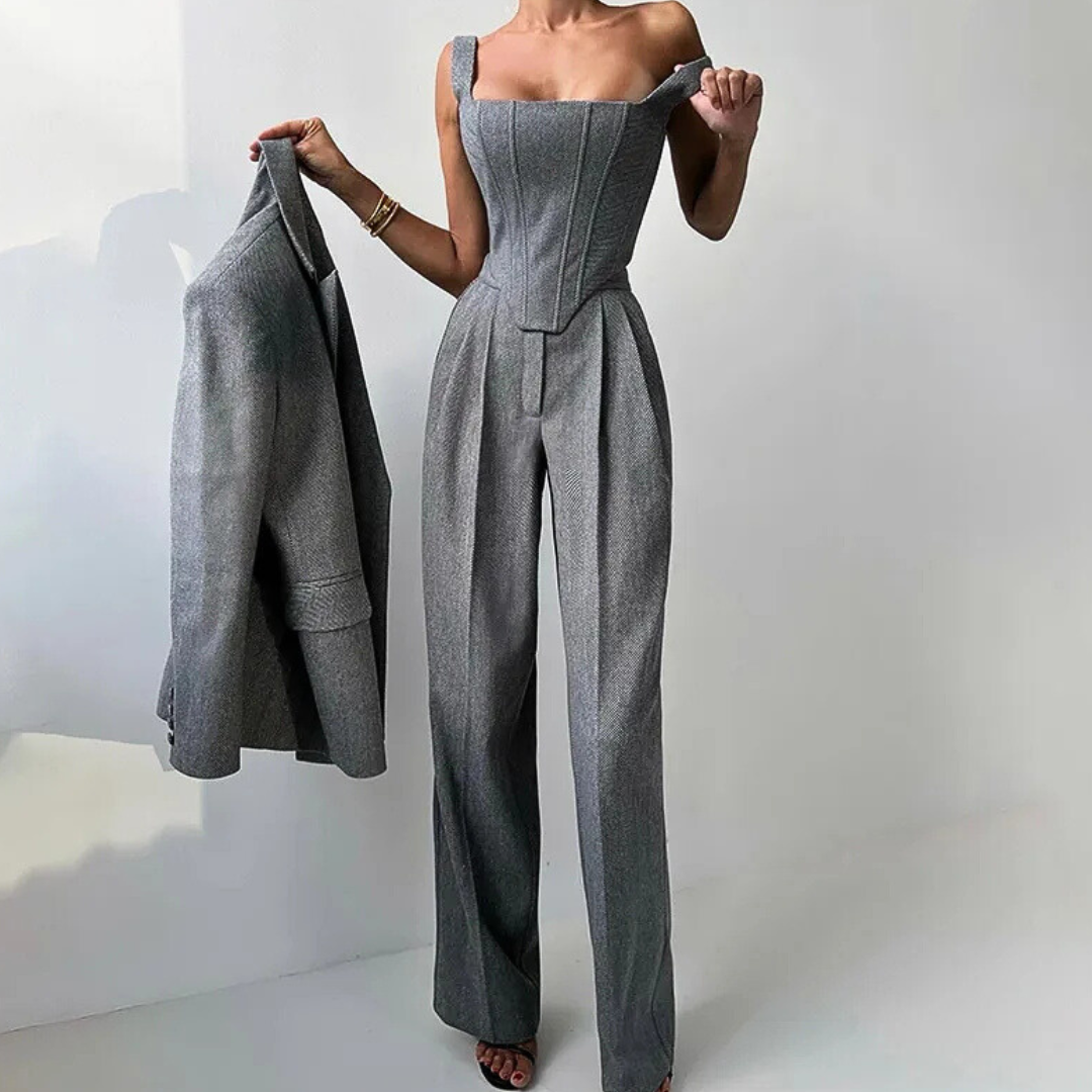 Natalia | Trójczęściowy zestaw z elegancką marynarką