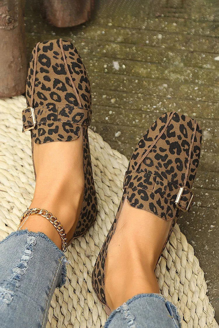 LINDA | CASUAL LOAFERS Z DEKORACYJNĄ KLAMRĄ I PASKIEM