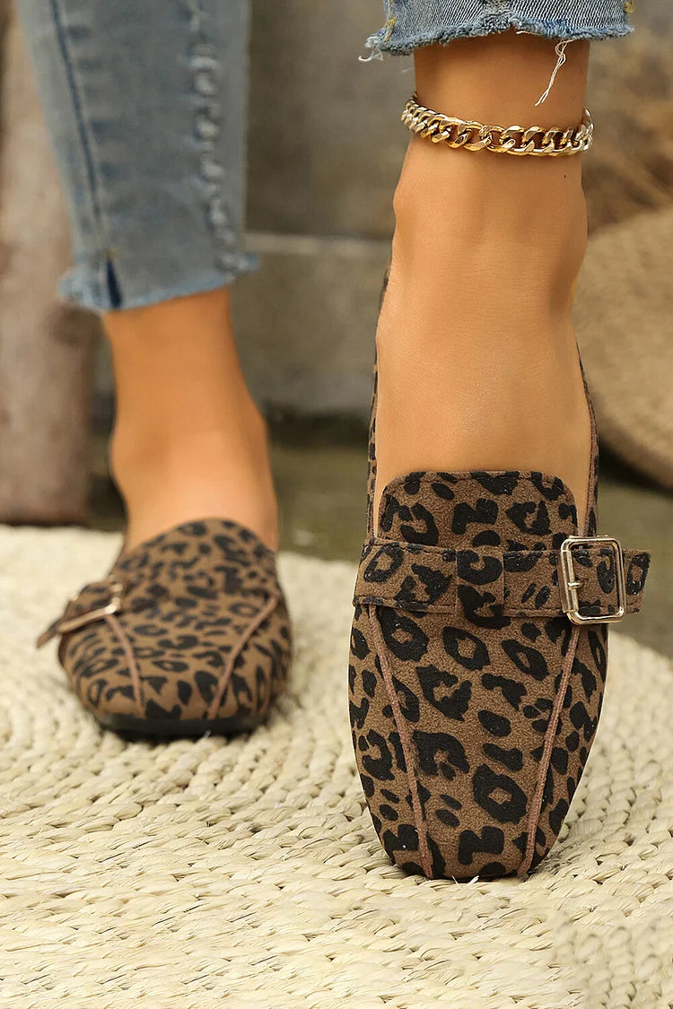 LINDA | CASUAL LOAFERS Z DEKORACYJNĄ KLAMRĄ I PASKIEM
