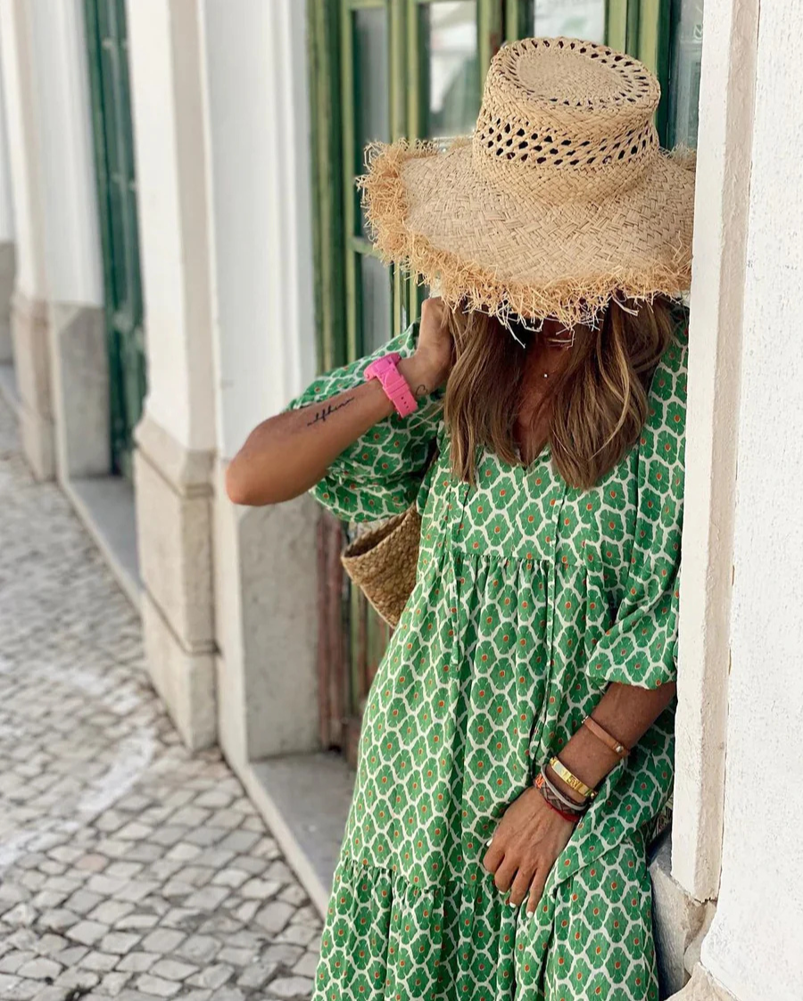 Elin | Sukienka Maxi Boho z Bawełny