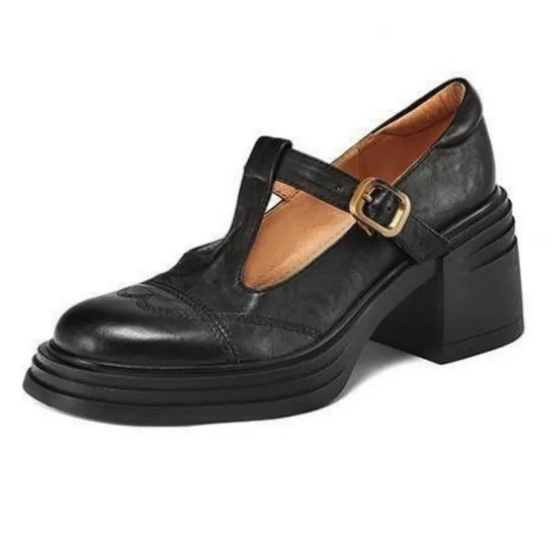 Grietje - Retro Skórzane Botki