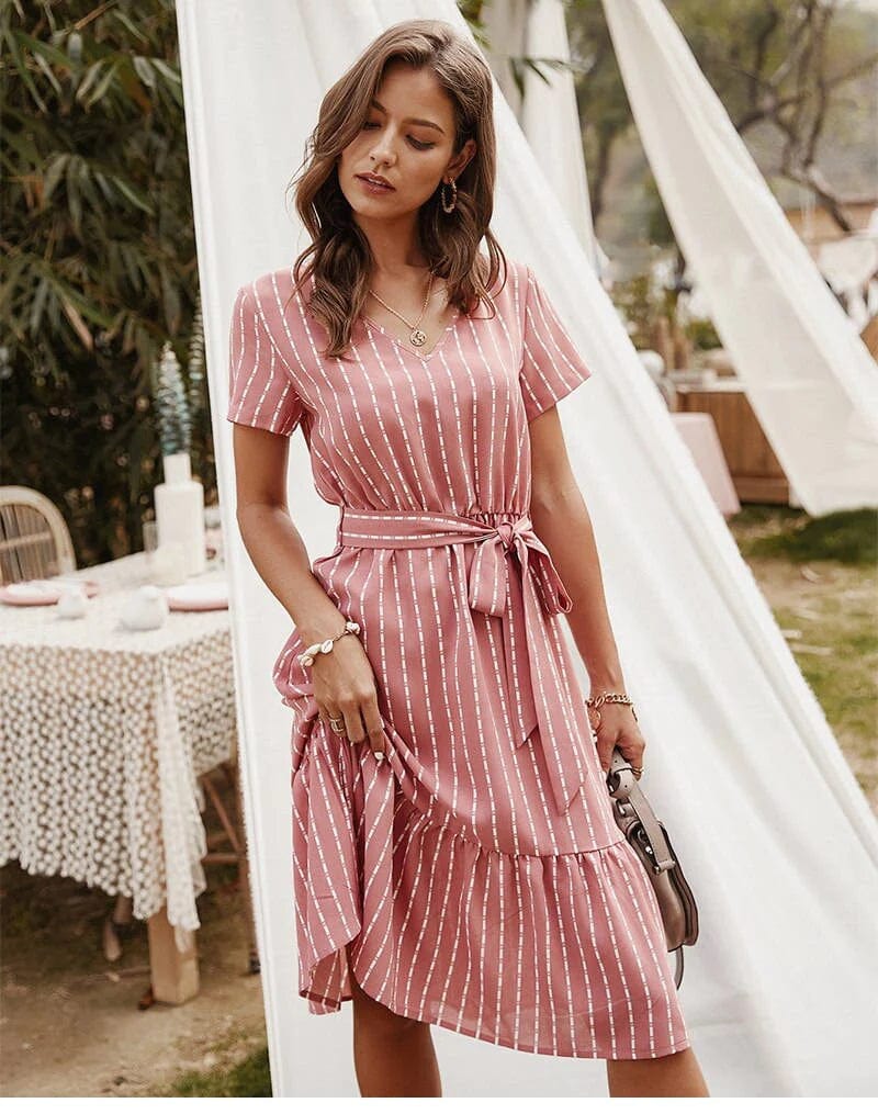 Zoe™ - Krótka sukienka w stylu boho
