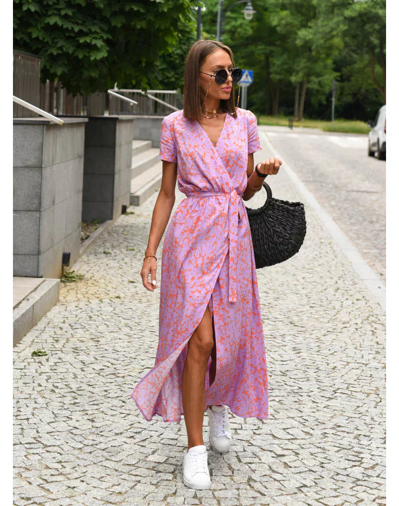 Suzanne | Elegancka sukienka z dekoltem w kształcie litery V