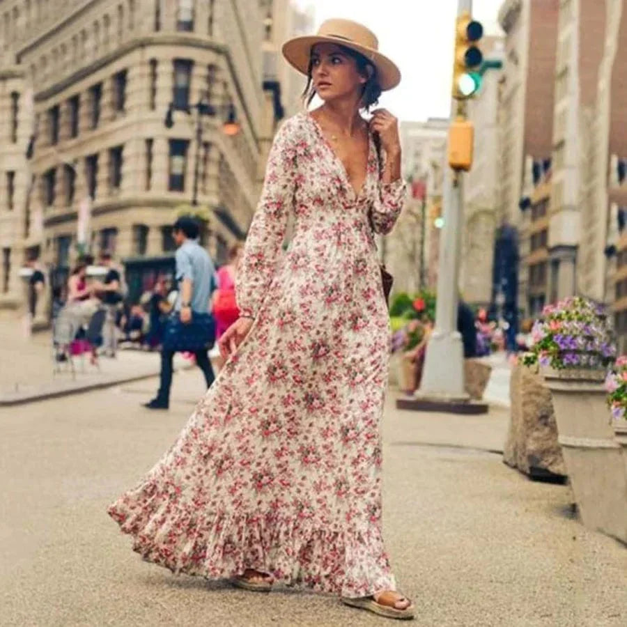 Ilse™ - Maxi Sukienka w Stylu Ibiza