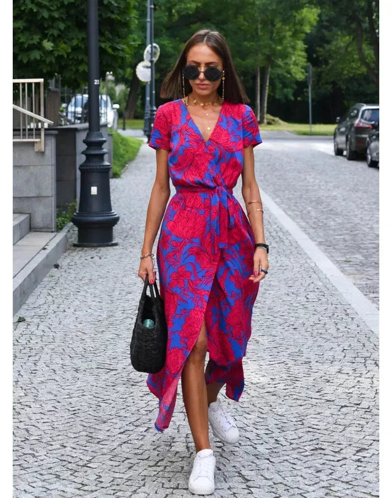 Suzanne | Elegancka sukienka z dekoltem w kształcie litery V