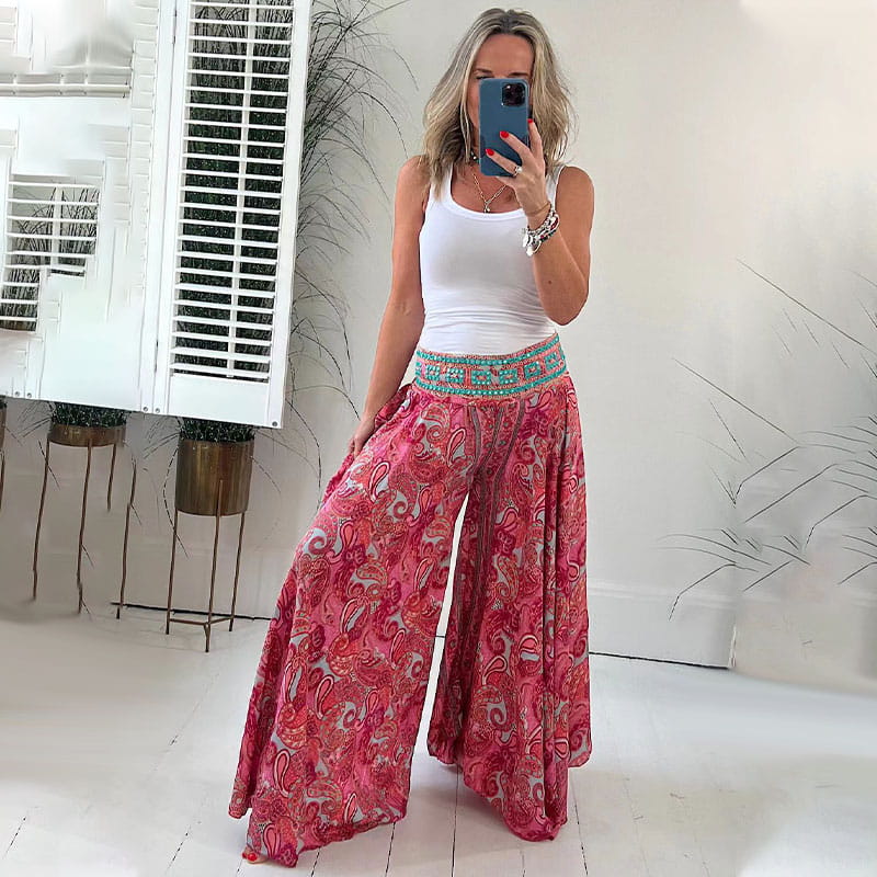 ARIELA | LUŹNE SPODNIE BOHO