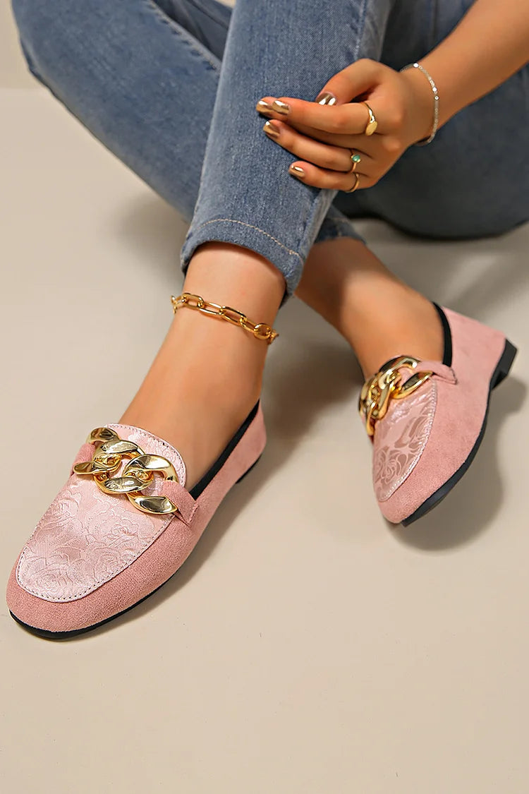 NATHALIE | ELEGANCKIE LOAFERSY Z ŁAŃCUSZKIEM