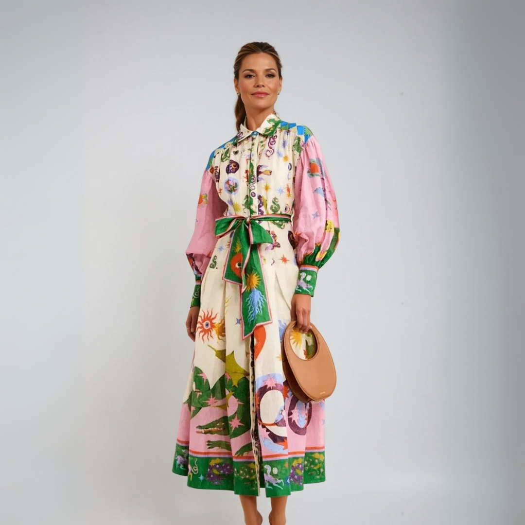 Dorthe™ | Elegancka Sukienka Maxi Włoska