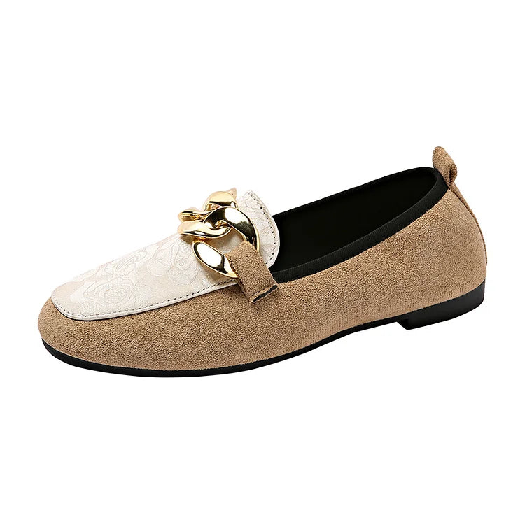 NATHALIE | ELEGANCKIE LOAFERSY Z ŁAŃCUSZKIEM