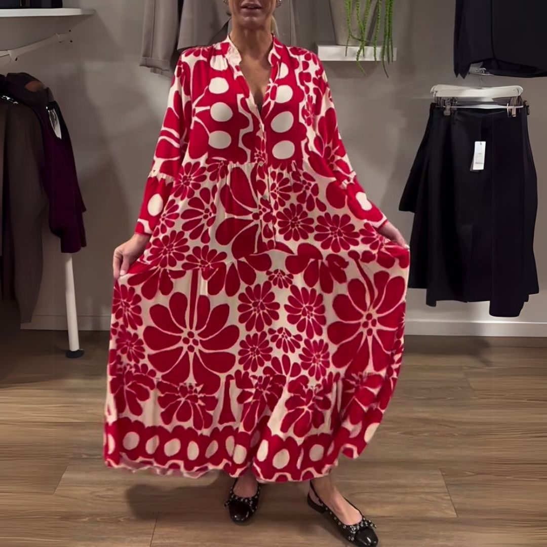 Tália | Eleganckie kwieciste maxi sukienki