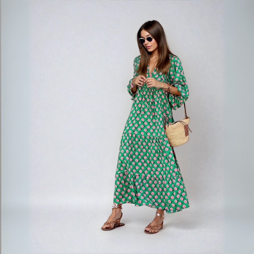 Elin | Sukienka Maxi Boho z Bawełny