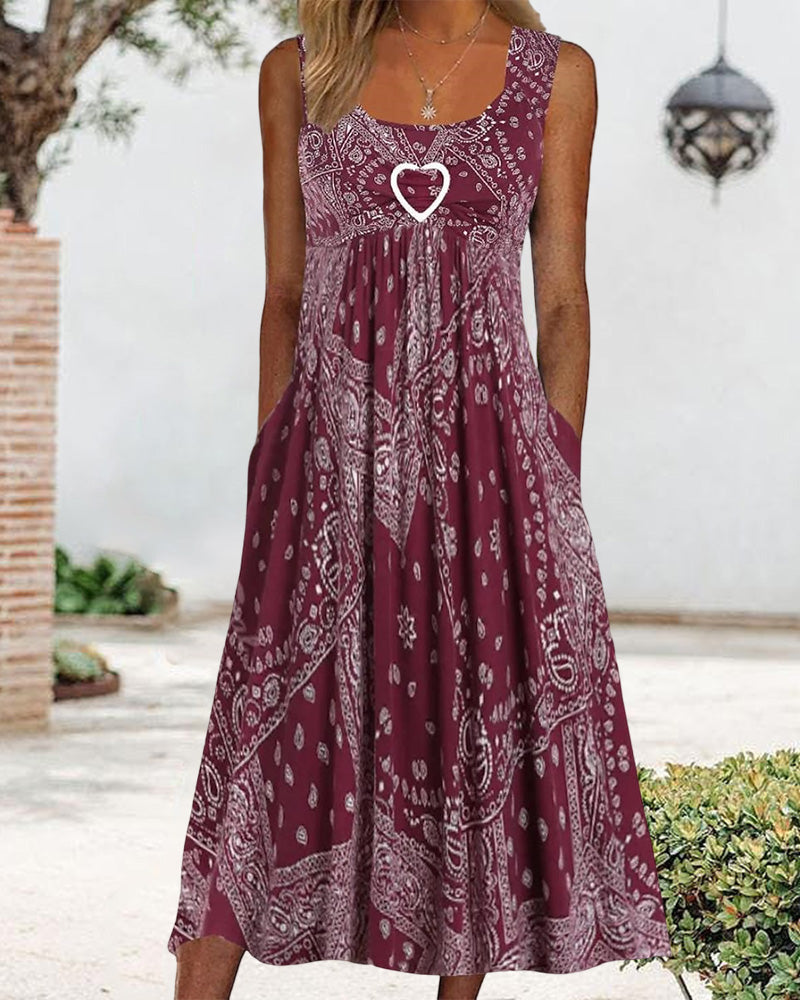 Wella™ - Sukienka Vintage Heart