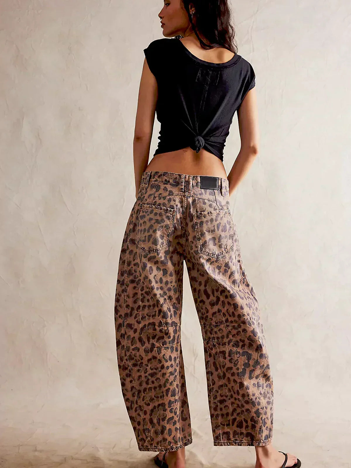 EDITH | WYGODNE SPODNIE W LEOPARDZIM WZORZE