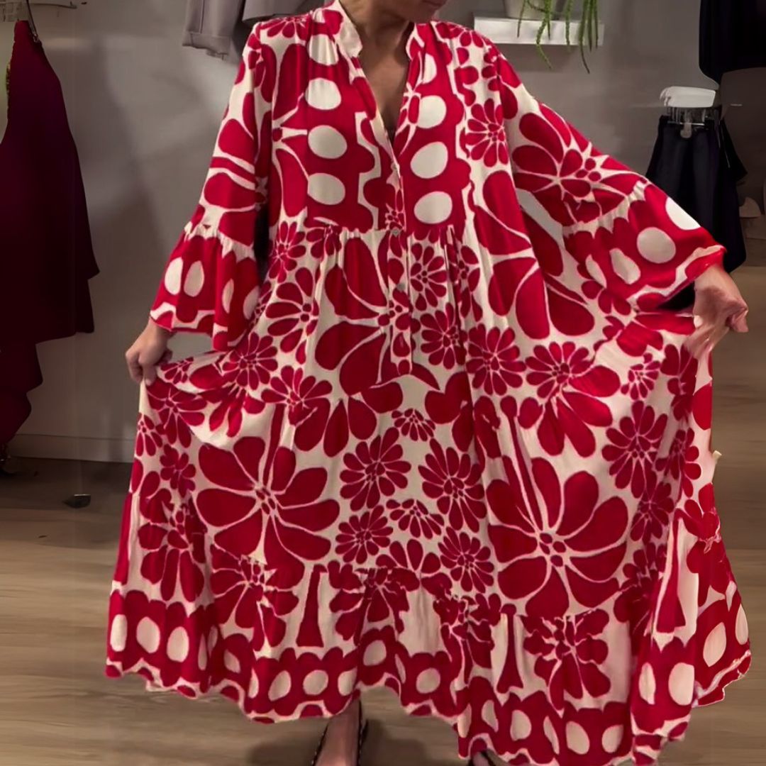 Tália | Eleganckie kwieciste maxi sukienki