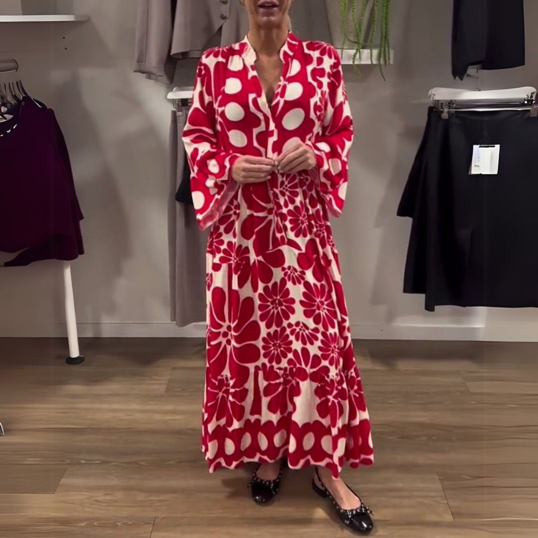 Tália | Eleganckie kwieciste maxi sukienki