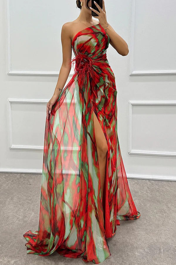 Naomi | Wibrująca Sukienka Maxi