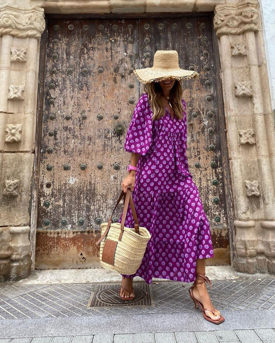 Elin | Sukienka Maxi Boho z Bawełny