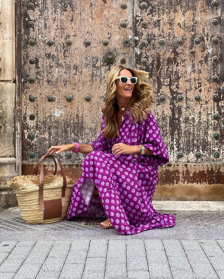 Elin | Sukienka Maxi Boho z Bawełny