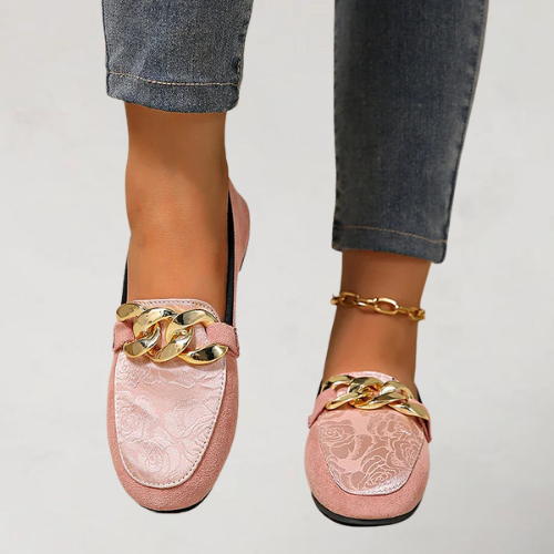 NATHALIE | ELEGANCKIE LOAFERSY Z ŁAŃCUSZKIEM