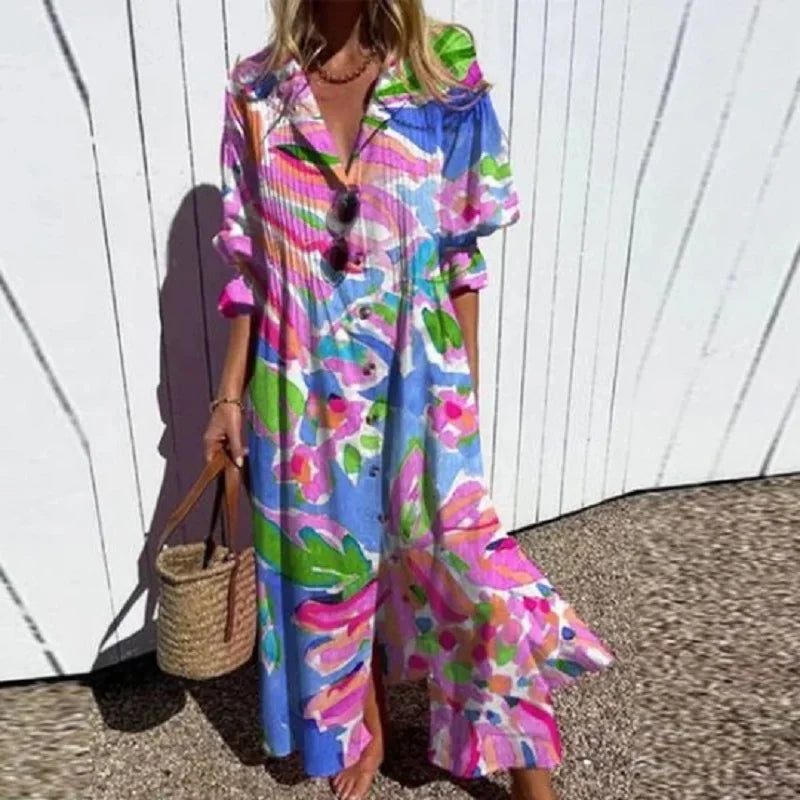 Jessy | Luksusowa Boho Maxi Sukienka (Prawie wyprzedana)