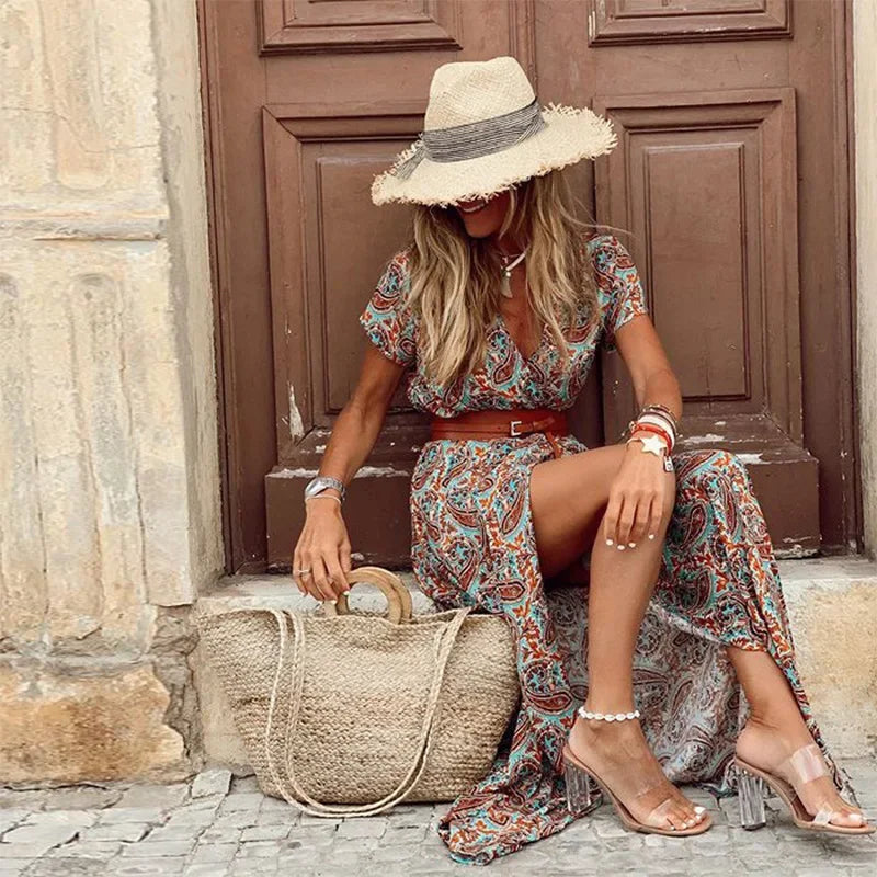 Luna® | Elegancka Boho Maxi Sukienka