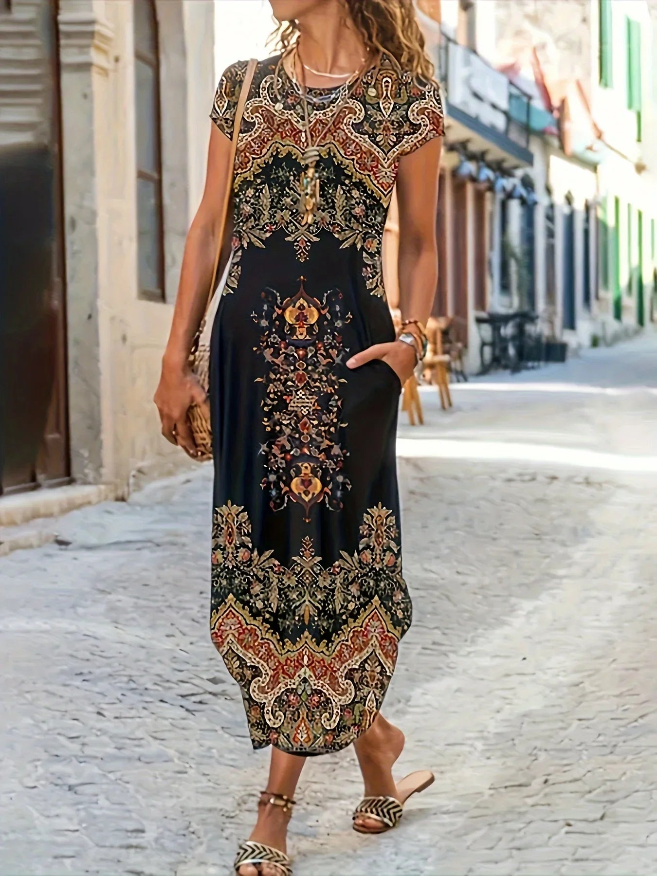 Lena | Elegancka Casual Sukienka z Luźnym Fasonem