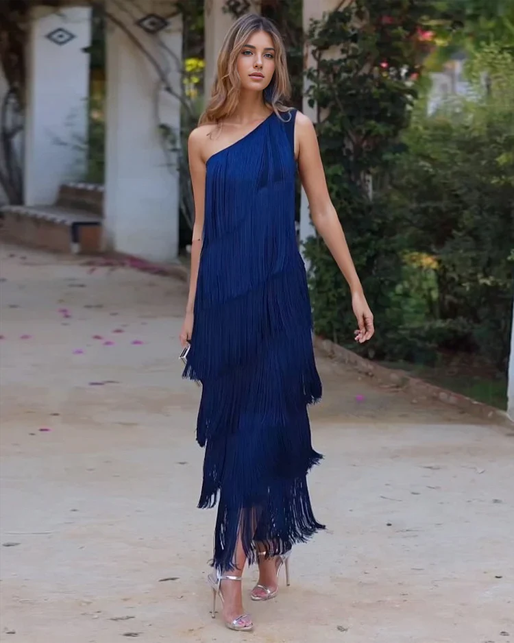 Sukienka Rosea Effortless Elegance z odkrytymi ramionami