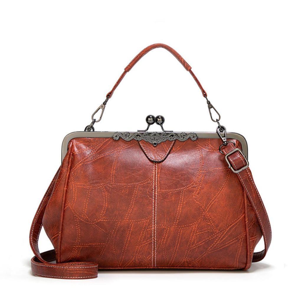 Mila | Torebka w stylu vintage zapinana na klapę