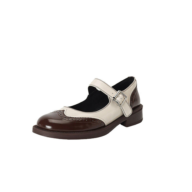 Perlina – Płaskie Buty ze Skóry Bydlęcej