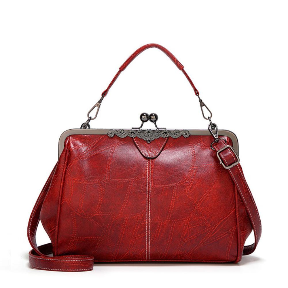 Mila | Torebka w stylu vintage zapinana na klapę